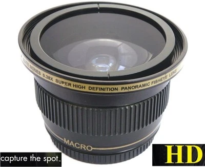 Ultra Super HD Panoramic Fisheye Lens For Panasonic HC-VX981K HC-WXF991 HCVX981 - Image 1 of 4