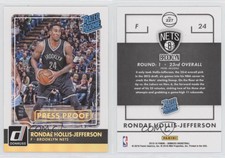 2015 Panini Donruss Rated Press Proof Gold /10 Rondae Hollis-Jefferson Rookie RC