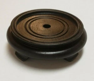 BASE DE LÁMPARA DE MADERA ORIENTAL DE 4" CON ACABADO DE PALO DE ROSA NUEVA 10252RJB - Imagen 1 de 4