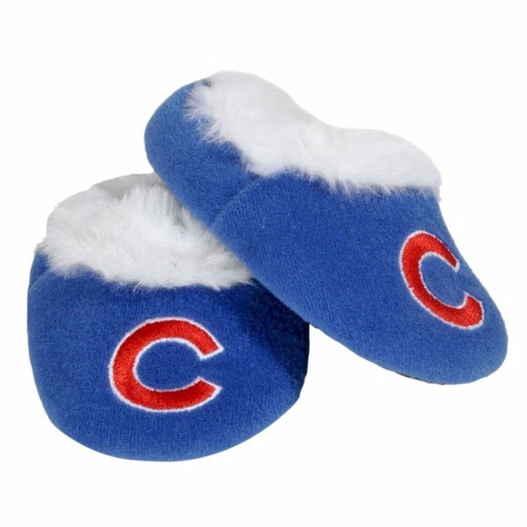 Chicago Cubs MLB Baby Bootie Slippers Infant Children Kids Baby Shower - Image 1 of 4