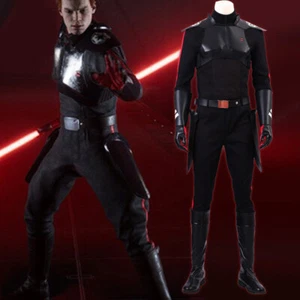 Star Wars Jedi：Fallen Order Cal Kestis Inquisitor Dark Cosplay Costume Men Suit - Picture 1 of 18