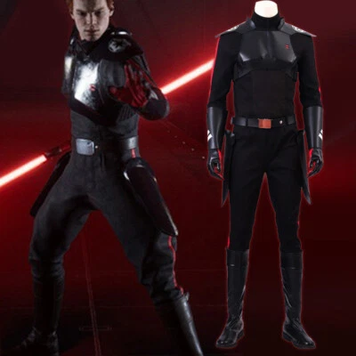Star Wars Jedi: Fallen Order Cal Kestis Inquisitor Disfraz Cosplay Oscuro Hombre Traje Foto 1 de 4