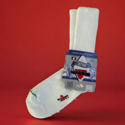 Calcetines De Colección Wigwam Crew Años 90 Deportes Blanco Algodón EE. UU. 7-8.5 Hombres 8-9.5 Mujeres Nuevo de Lote Antiguo Foto 1 de 4