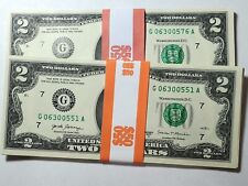 Lot of 25 Two Dollar Bills **AT BELOW COST! SPRING BLOWOUT AU