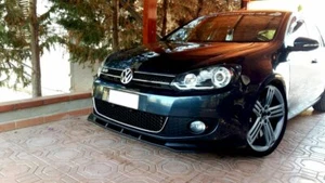 Front Diffuser Diffusor Maxton Design Gloss Black Abs For Vw Golf Vi / Jetta - Picture 1 of 1
