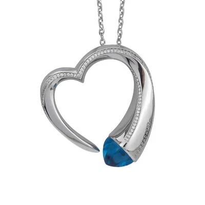 Collana Donna BOCCADAMO KGR030M in Bronzo con Cuore Contrariè e Pietre - Immagine 1 di 2