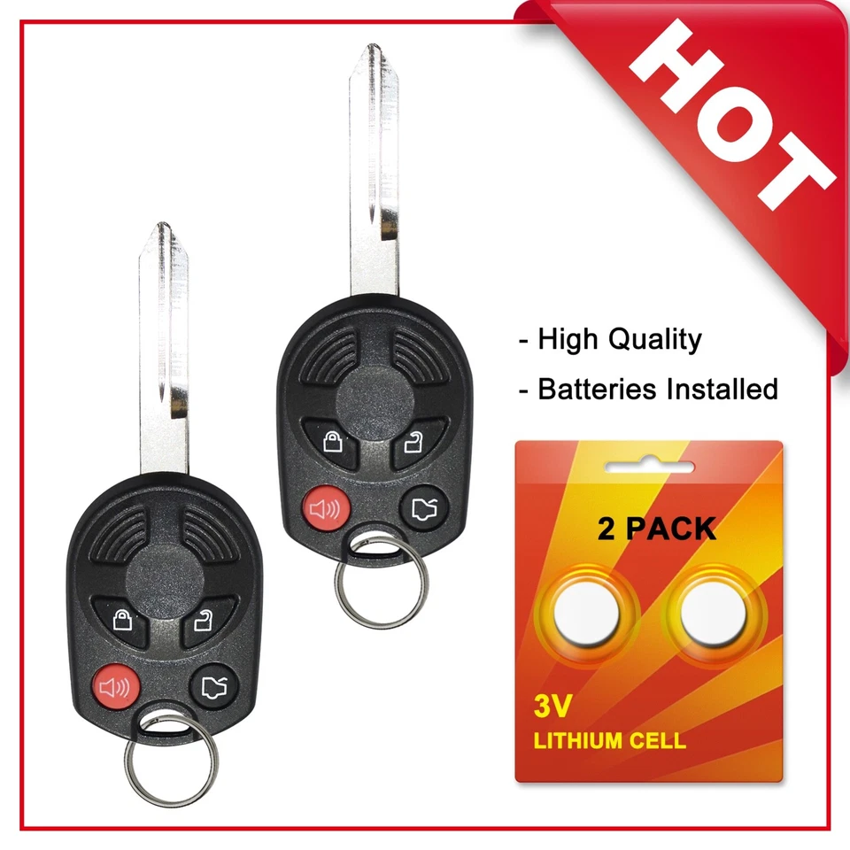 2 for Ford Expedition 2003-2006 2007 2008 2009 2010 2011 2012 Keyless Remote Fob - Image 1 of 1