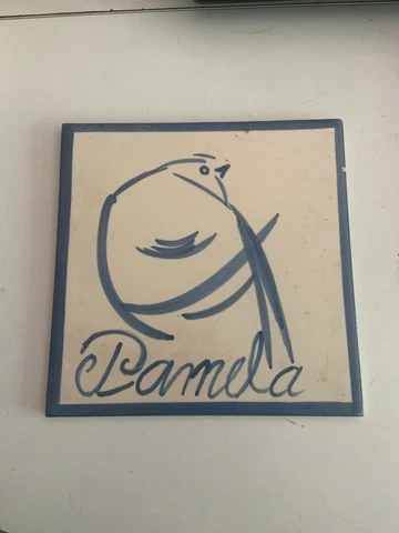 Portuguese Azulejos Tiles with Names "PAMELA" Cover