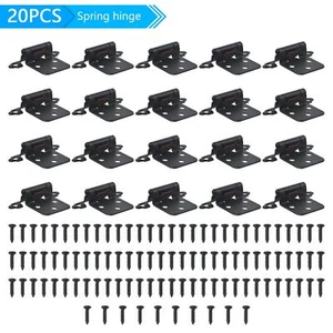 20PC Kitchen Cabinet Hinges Overlay Self Closing Face Mount Cupboard Door Hinges - Picture 1 of 17