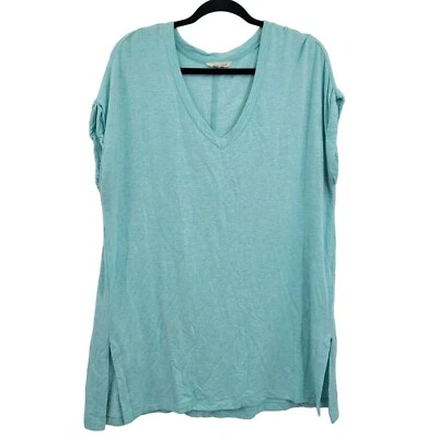 Z by Zobha Sweatshirt Tunic Top XXL Pastel Space Dye Aqua Stretch Loungewear - Image 1 of 4
