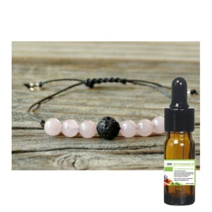 Lava Beads, Crystal Healing Stone Chakra Diffuser Bracelet + Pure Essential Oil - Picture 1 of 2