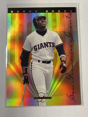 1995 Leaf Limited GOLD FOIL PRISM #4 Barry Bonds Baseball Card! SF Giants - Image 1 of 2
