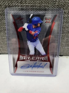 2020 Leaf Trinity Clear Luis Rodriguez Auto RC 3/15 - Picture 1 of 2