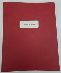 FIDDLER ON THE ROOF / Jerry Bock 1983 West End Broadway Revival Musical Script - Picture 1 of 18