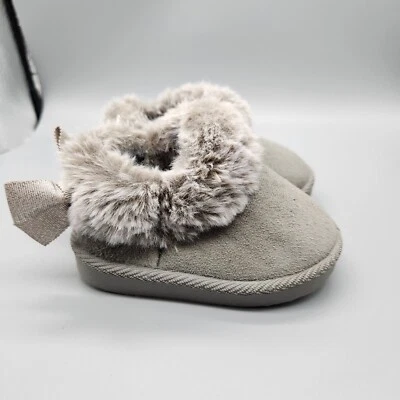 Botas de inverno First STEPS by Stepping Stone cinza criança tamanho 3 pele sintética  - Imagem 1 de 4