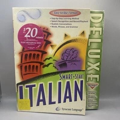 Smart Start: Italian Deluxe • Windows CD - ROM & Books • Syracuse Language - Image 1 of 4