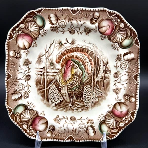 1950er Johnson Brothers HIs Majesty 7-5/8" Quadratischer Salatteller Hergestellt in Englad - Bild 1 von 7