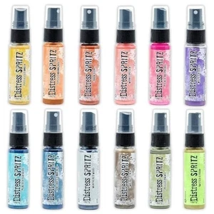 Tim Holtz Ranger Ink Distress Spritz, 12 Pack Bundle 1 oz bottles - June 2024 - Picture 1 of 5
