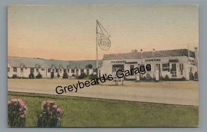 Lincoln Highway Shaw Cabins Esso Gas Station GAP PA Lancaster County Postcard 2 - Picture 1 of 2