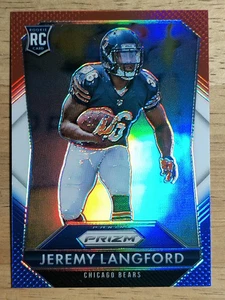 Panini Prizm Prizms 2015 rojo blanco y azul #248 Jeremy Langford - Imagen 1 de 2