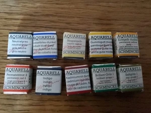 Schmincke Horadam Aquarell halbe Näpfe 10 Stück Set 27 - Bild 1 von 1