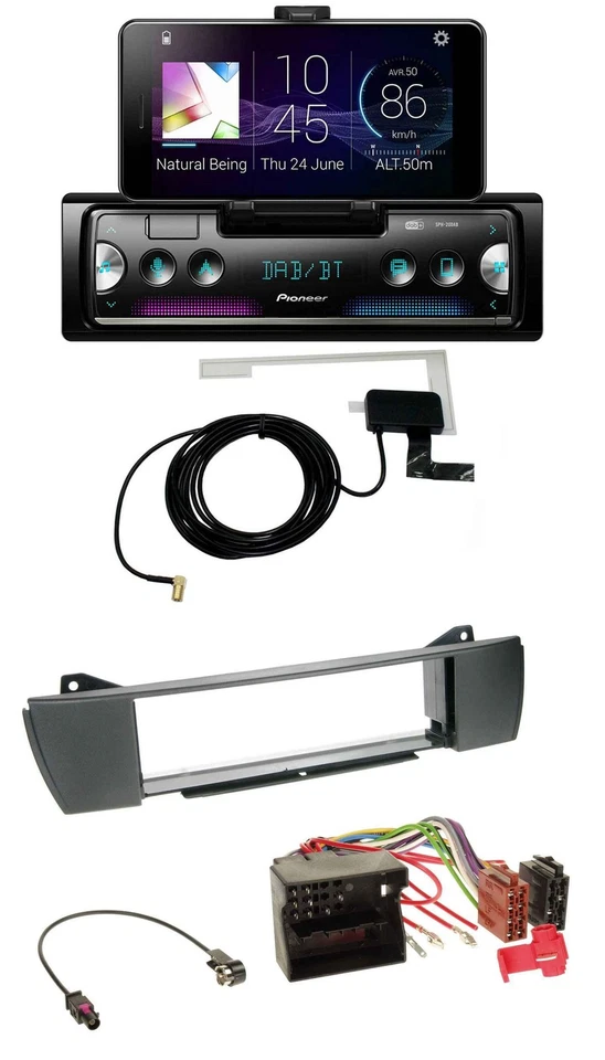 Pioneer DAB Bluetooth MP3 USB Autoradio für BMW Z4 E85 (2003-2008) - Bild 1 von 4