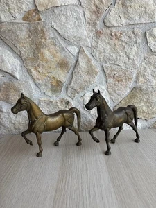 Sculture Statuette Cavalli In Ottone - Foto 1 di 6
