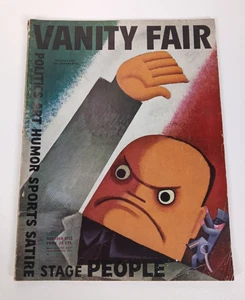 Vanity Fair Vintage Magazine October 1932 - Mussolini by Covarrubias WW2 - Imagen 1 de 3
