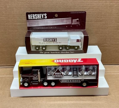 BUDDY L & NASTA HERSHEY’S CHOCOLATE METAL Y PLÁSTICO TRACTOR/REMOLQUE JUGUETES! ¡F/S! Foto 1 de 4