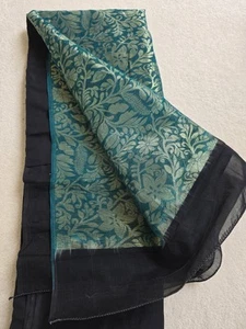 Pure Soft Handloom Cotton Saree - Picture 1 of 5