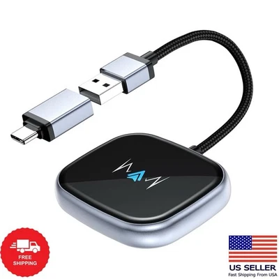 Android Auto Wireless Adapter, Wireless Carplay Adapter, Latest NFC Touchscreen - Image 1 of 4