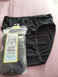 Women Black Bikini Knickers 4 Pack 14_16 - Picture 1 of 1