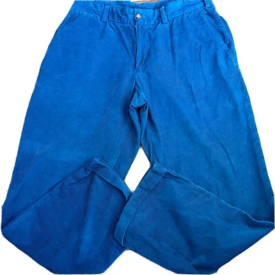 Bills Khakis M3 Mens Blue Trim Fit Corduroy Dress Pants Cords Cuffed 36 X 31 USA - Image 1 of 4