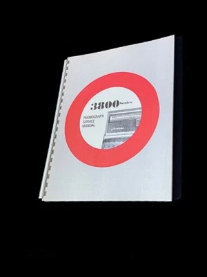 Manual de servicio Wurlitzer fonógrafo 2800, 3000, 3200, 3800 lista de piezas reparaciones Foto 1 de 4