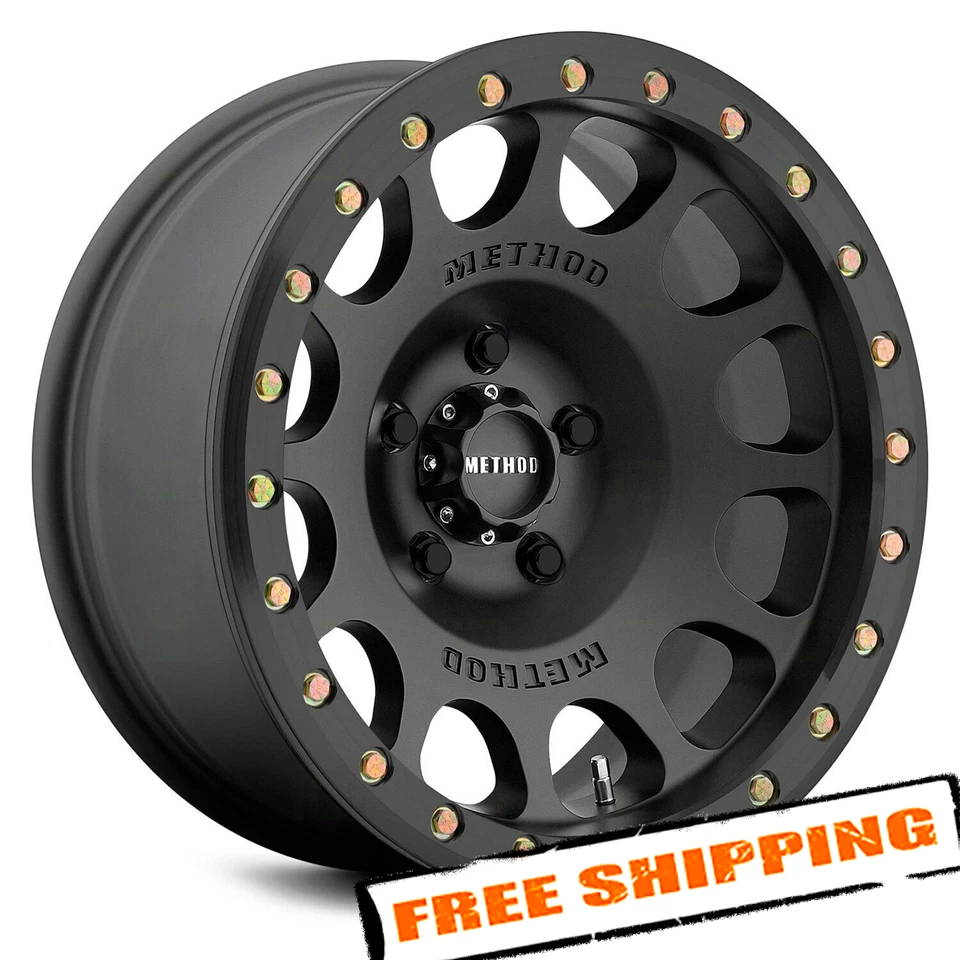 Method Race 105 BEADLOCK Wheel 17x9 (-38, 5x114.3, 83) Black Single Rim - Изображение 1 из 2