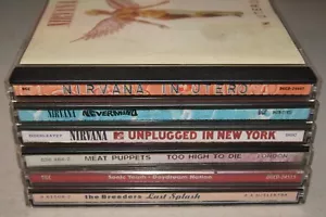 Nirvana In Utero Nevermind Unplugged Meat Puppets Sonic Youth Breeders 6 CD LOT - Picture 1 of 15