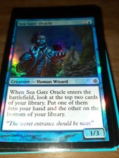 MTG Magic - Sea Gate Oracle - Rise of the Eldrazi - Common - Foil Near Mint