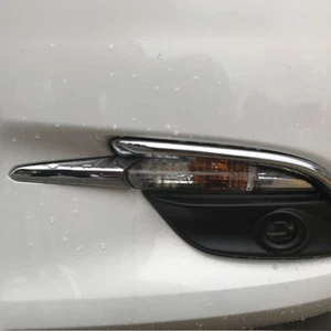 Chrome Front Fog Light Lamp Eyelid Cover Trim Bezel For Mazda 3 Axela 2017 2018 - Bild 1 von 8