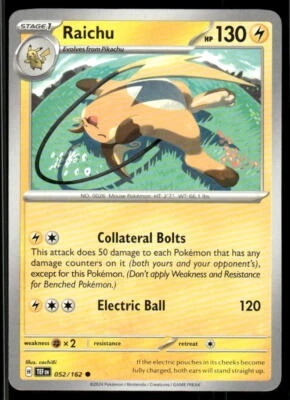 SV05: Temporal Forces #052/162 Raichu - Image 1 of 2