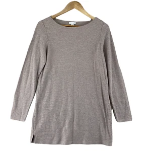 J. Jill Sweater Womens Small Beige Weave Knit Cotton Blend Long - Picture 1 of 6