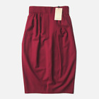 NWT MM. Lafleur Teresa 1.0 Midi in Bordeaux Washable Wool Twill Pencil Skirt 0