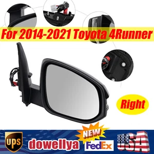 Espejo de puerta térmico derecho lado pasajero eléctrico para Toyota 4Runner 2014-2021 LED - Imagen 1 de 18