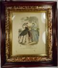 Picture Frame Deep Well Faux Tortoiseshell Paint Carved Gilded Sight 1870s 14x16