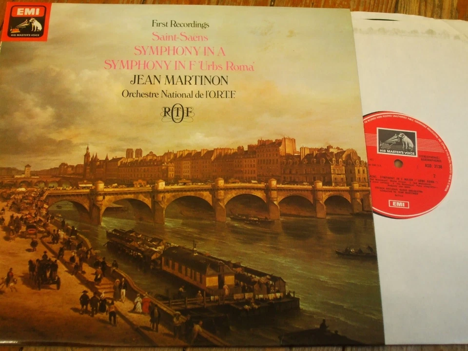 ASD 3138 Saint-Saens Symphonies in A major & F major / Martinon / ORTF Orchestra - Image 1 of 1