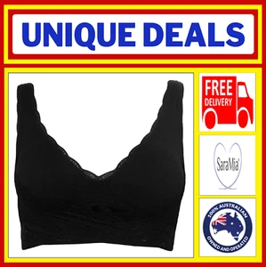 SaraMia Bra (Black) Medium◉Comfort Bra◉Wire Free◉Lingerie◉Shaping◉AS SEEN ON TV - Bild 1 von 3