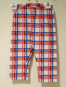 New Hanna Andersson Plaid Cropped Leggings Girl's Size 130 / 8 - Picture 1 of 1