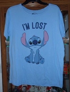 CAMISETA Top DISNEY STITCH XL Azul I'M LOST - Imagen 1 de 3