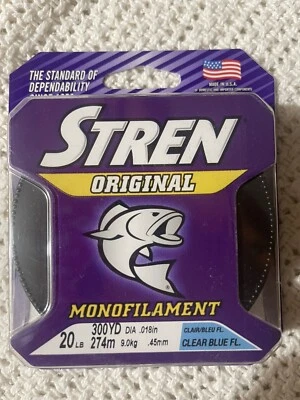 Stren Original Clear Blue Monofilament 20lb - 300 yds NWT 👀 - Image 1 of 2