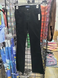 Ladies Juniors Corduroy Pants, New With Tags, Black, Old Navy, Size 0 - Picture 1 of 4