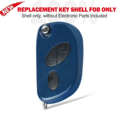  Llavero con carcasa de llave remota 3 botones sin cortar para Maserati Quattroporte Gran Turismo Foto 1 de 4